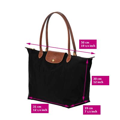 longchamp large tote dimensions.